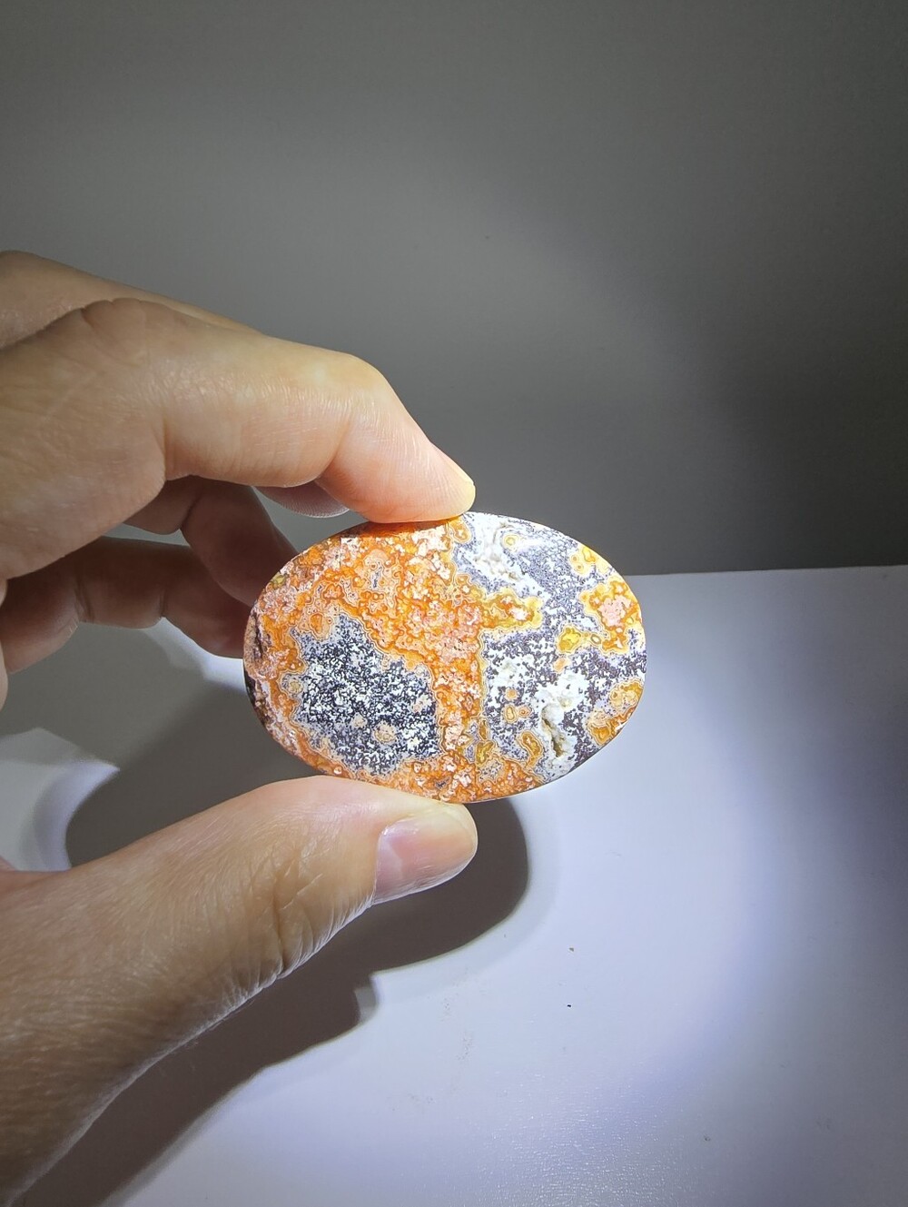 Ocean Jasper Crystal Palmstone #H